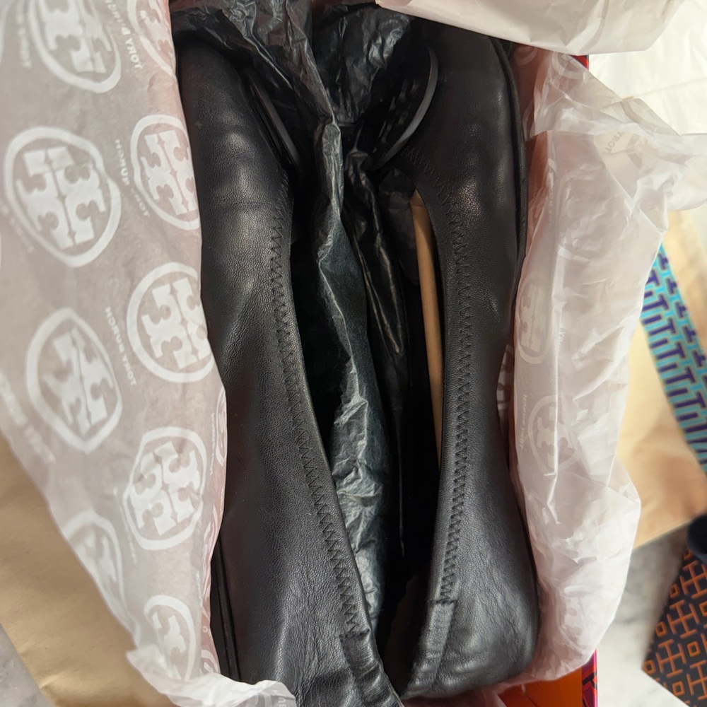 Tory Burch Minnie Travel ballet Black Flats - Picture 9 of 14